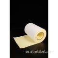 Papel de goma de papel libre de madera Papel amarillo permanente a base de goma